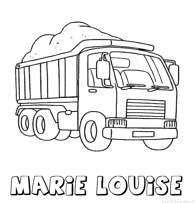 Marie louise vrachtwagen kleurplaat